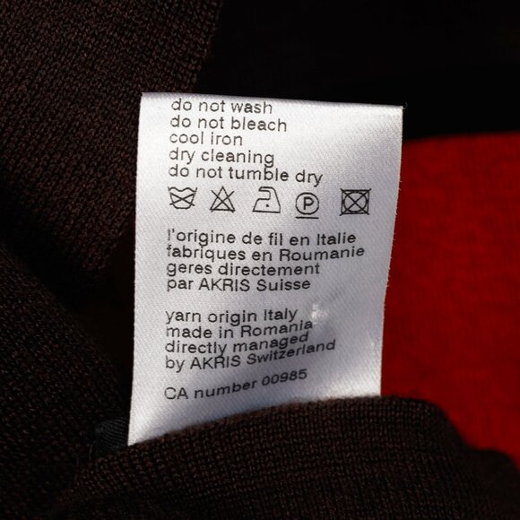 Akris PF/13 Reversible Brown Striped Cashmere & Silk Cardigan - Picture 12 of 12